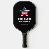 God Bless America | American Flag Star and Name
