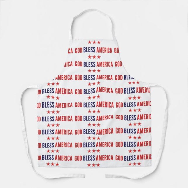 God Bless America Apron (Front)