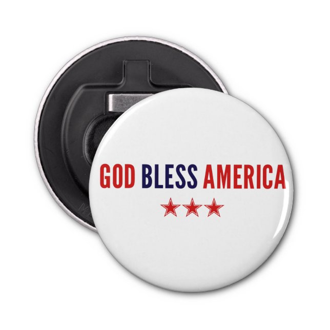 God Bless America Bottle Opener (Front)