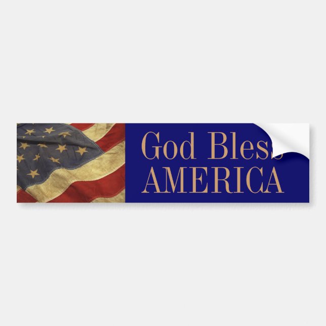 God Bless America Bumper Sticker (Front)