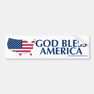God Bless America Bumper Sticker