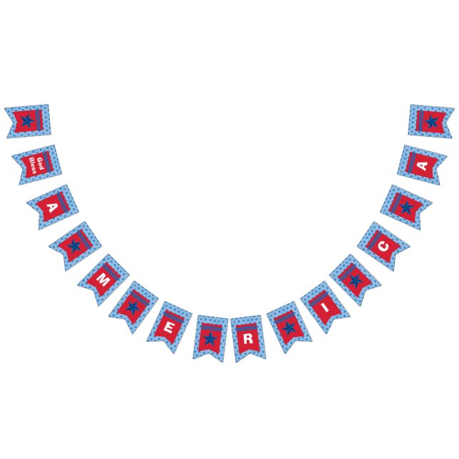 God Bless America Bunting Banner (All)