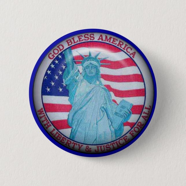 God Bless America Button (Front)