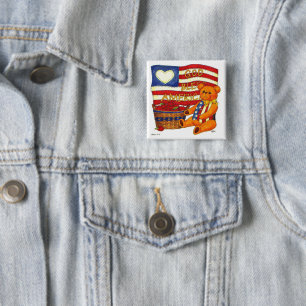 God Bless America Button Pin