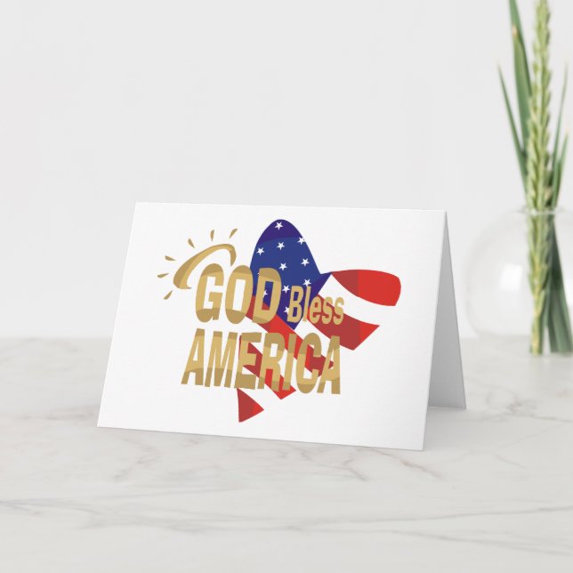 God Bless America card (Front)