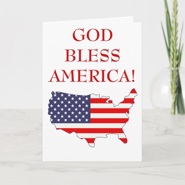 God Bless America Card (Front)