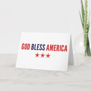 God Bless America Card