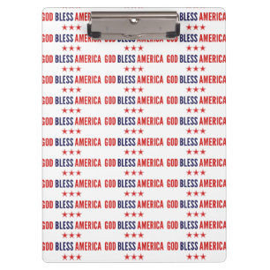 God Bless America Clipboard