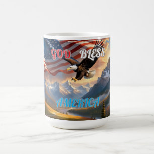 GOD BLESS AMERICA COFFEE MUG