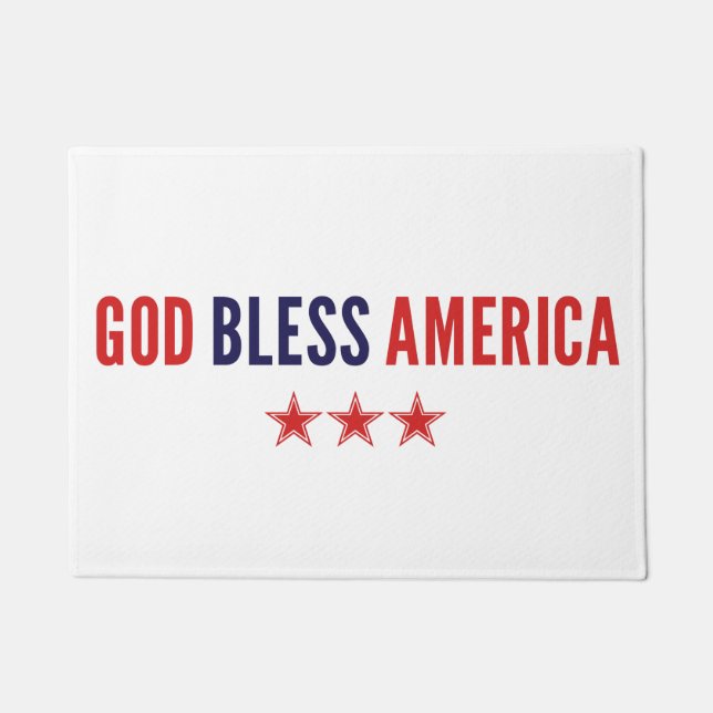 God Bless America Doormat (Front)