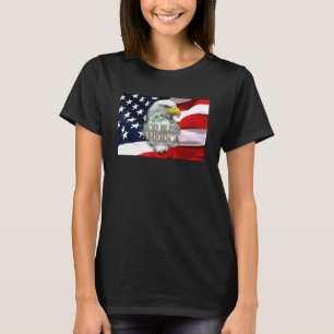 God Bless America Eagle American Flag 4th Of July  T-Shirt