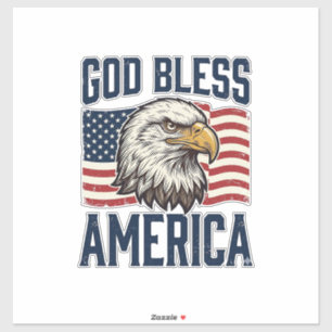 God Bless America Eagle Patriotic Vector Design_1
