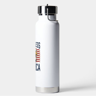 God Bless America Eagle Patriotic Vector Design_1 Water Bottle