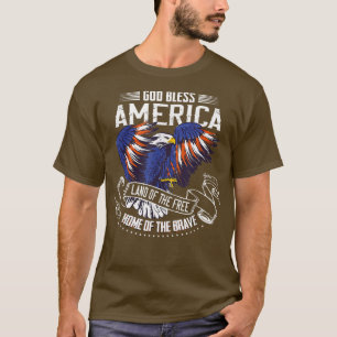 God Bless America EagleLand of the Free Home of th T-Shirt