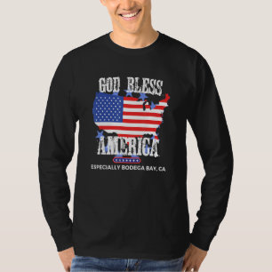 God Bless America Especially Bodega Bay CA US Stat T-Shirt