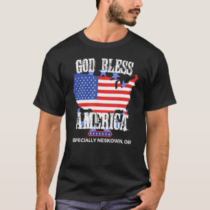 God Bless America Especially Neskowin OR US State T-Shirt