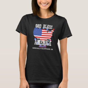 God Bless America Especially Scappoose OR US State T-Shirt