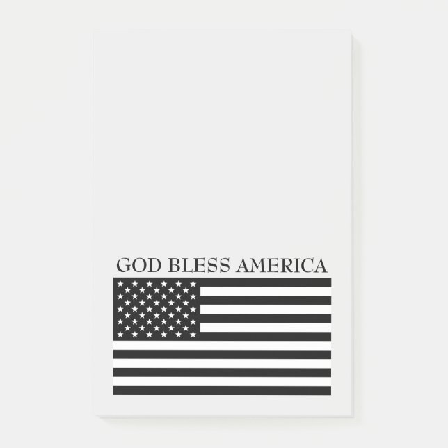 God Bless America Flag Notes (Front)