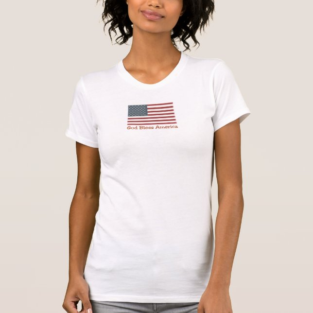 God Bless America Flag Tank (Front)