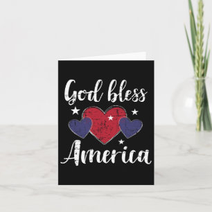 God Bless America For Independence Day On 4th Of J Card