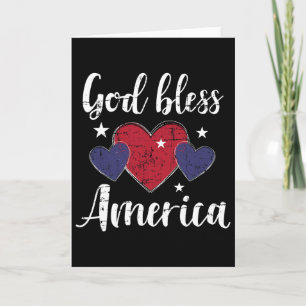 God Bless America For Independence Day On 4th Of J Card