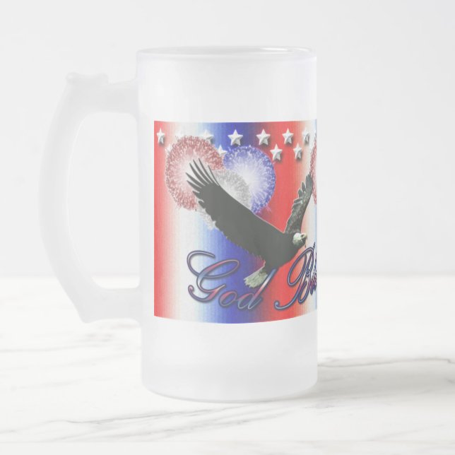 God Bless America Fourth of July Mug (Left)