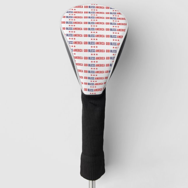 God Bless America Golf Head Cover (Front)