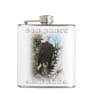 God bless America Hip Flask