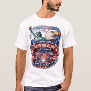 God Bless America Independence Day Shirt