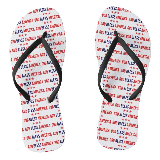 God Bless America Jandals (Footbed)