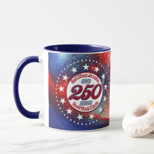 God Bless America Land That I Love Graphic Fire Wh Mug