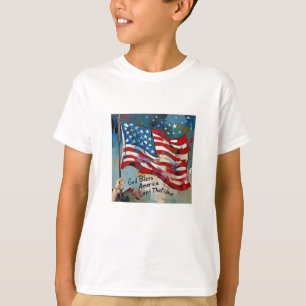 God Bless America Land That I Love Patriotic Art T-Shirt