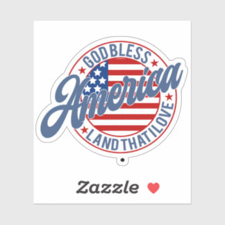 God Bless America Land That I Love Patriotic Flag