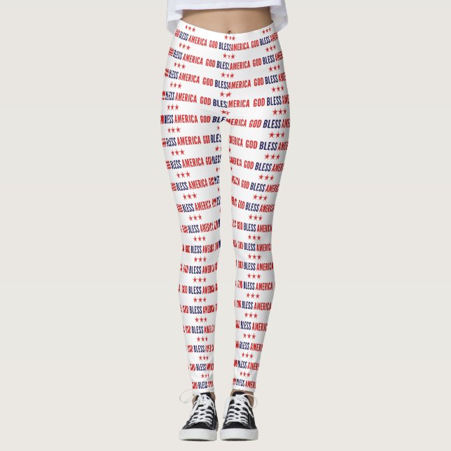 God Bless America Leggings (Front)