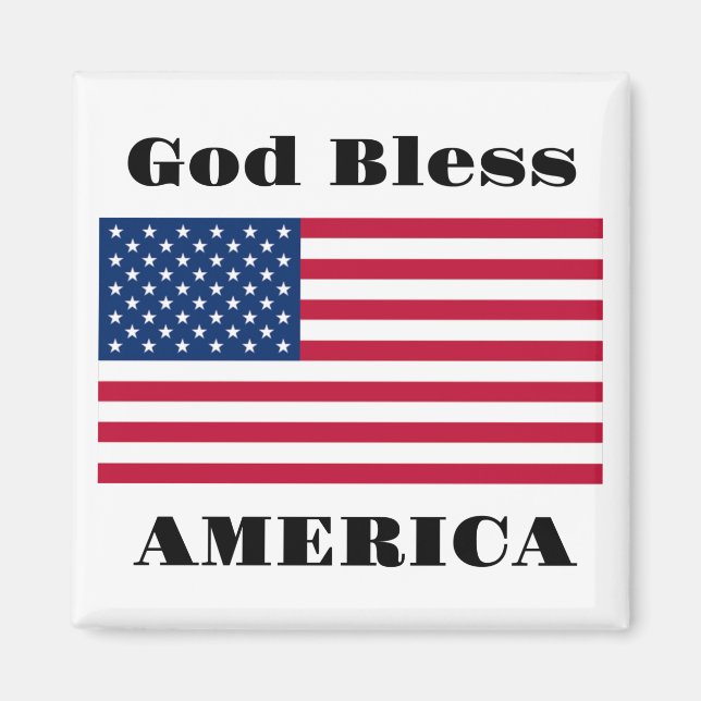 God Bless America Magnet (Front)