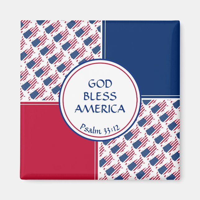 GOD BLESS AMERICA MAGNET (Front)