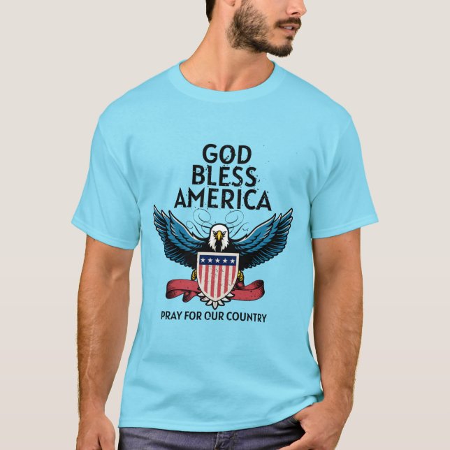 God Bless America Mens  T-Shirt (Front)