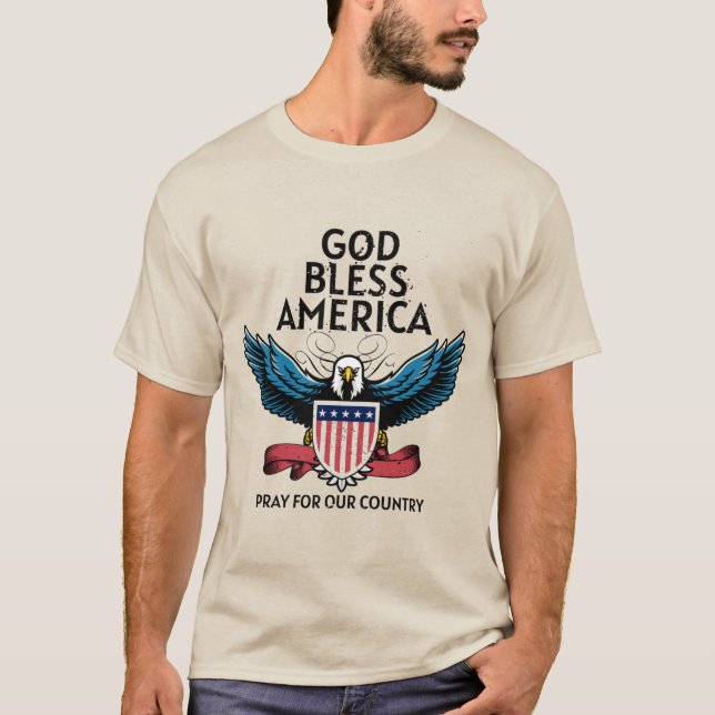 God Bless America Mens  T-Shirt (Front)