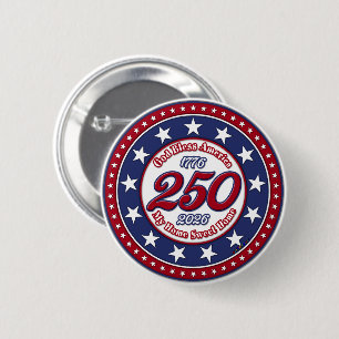 God Bless America My Home Sweet Home 6 Cm Round Badge