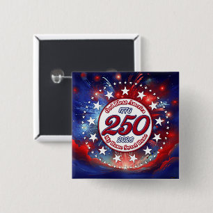 God Bless America My Home Sweet Home Graphic Fir W 15 Cm Square Badge