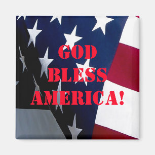 "God bless America" "patriotic gift" Magnet