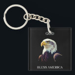 God Bless America – Patriotic Strength with Proud Key Ring<br><div class="desc">God Bless America carries the weight of national pride, unity, and heartfelt gratitude. The phrase is iconic — instantly evoking imagery of freedom, resilience, and the enduring spirit of the United States. It feels ceremonial yet personal, powerful yet sincere. This identity blends classic Americana symbolism with a clean, modern sense...</div>