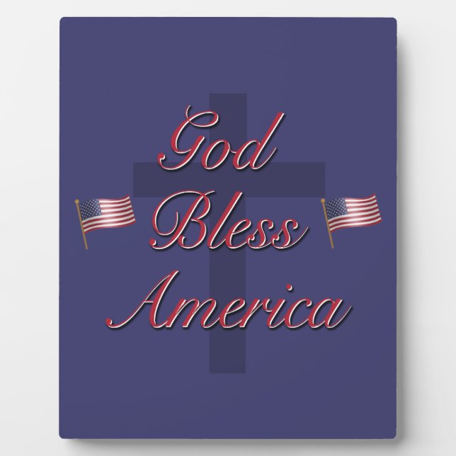 God Bless America Plaque (Front)