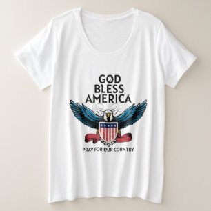 God Bless America Plus Size  Plus Size T-Shirt