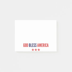 God Bless America Post-it Notes