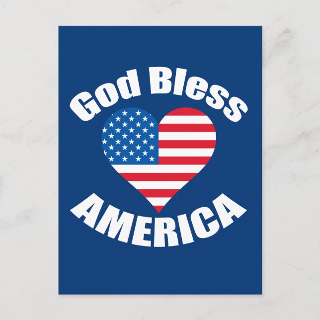 God Bless America Postcard (Front)