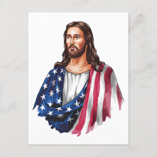 God bless America Postcard