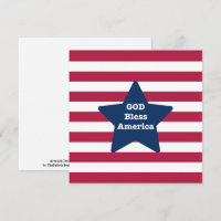 God Bless America Red White And Blue 