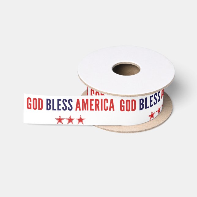 God Bless America Satin Ribbon (Spool)