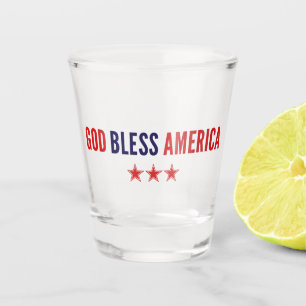 God Bless America Shot Glass